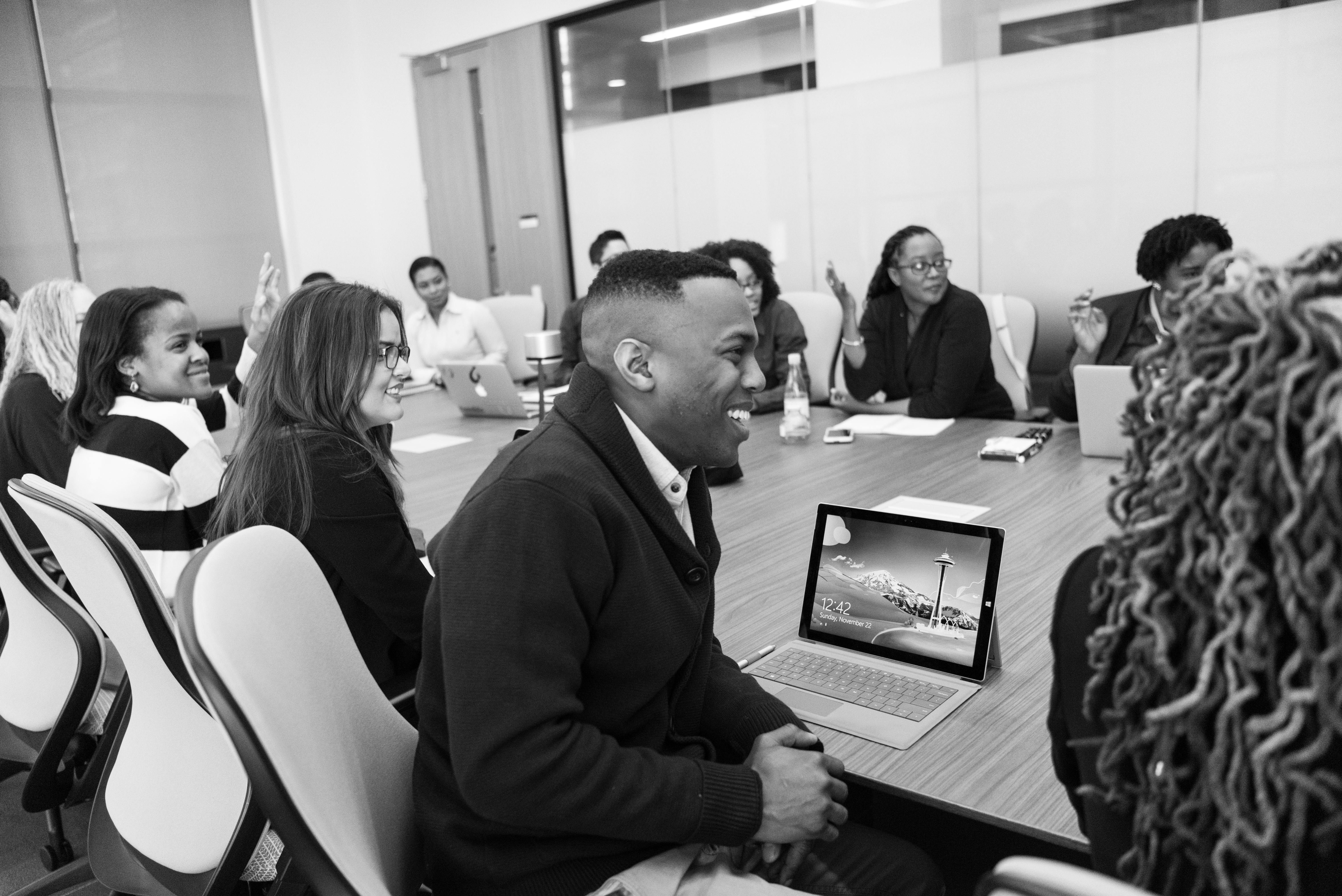 Business professionals in a meeting